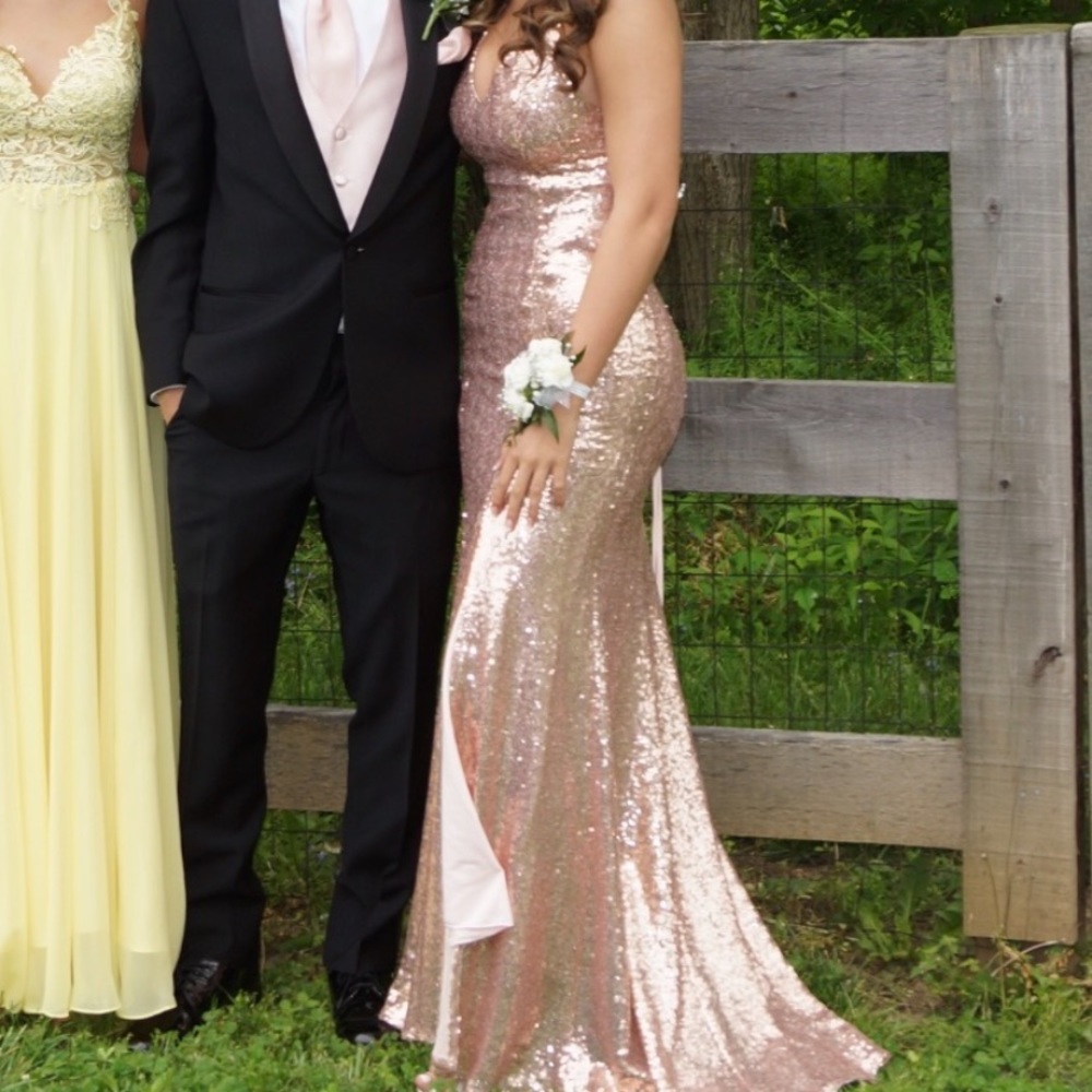 Glitter prom dress